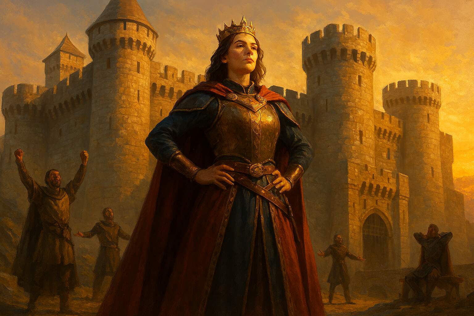 femme dans la posture wonder woman